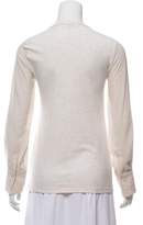 Thumbnail for your product : Brunello Cucinelli Long Sheer Sleeve Top