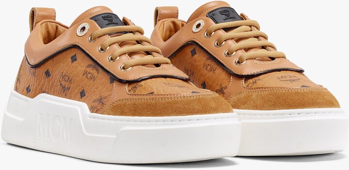 mcm women's skyward low top platform sneakers
