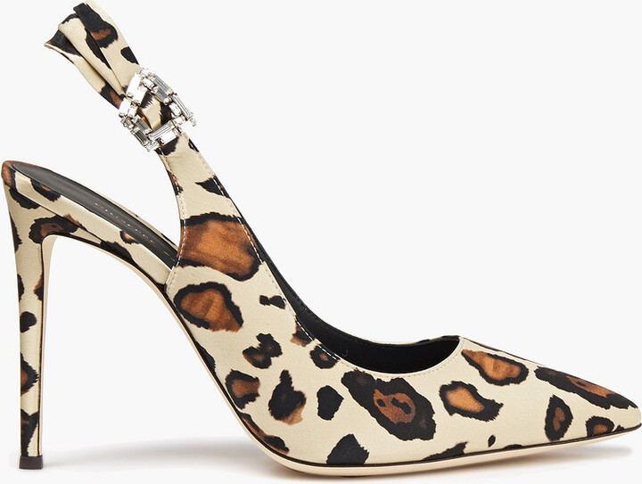 Leopard Print Slingback Shoes | Shop the world's largest collection of  fashion | ShopStyle UK