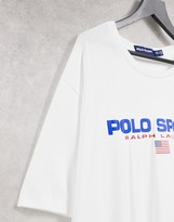 Thumbnail for your product : Polo Ralph Lauren capsule Big & Tall large front logo T-shirt in white