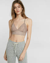 Thumbnail for your product : Express One Eleven Padded Lace Triangle Bralette