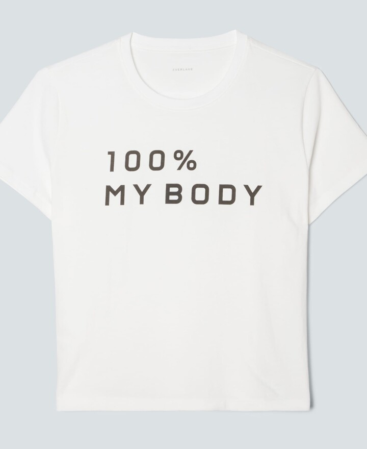 The 100% My Body Box-Cut Tee