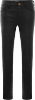 Thumbnail for your product : Current/Elliott Leather Side Slit Stiletto Jeans