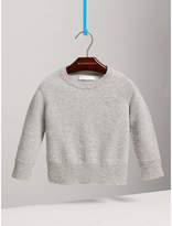Thumbnail for your product : Burberry Check Detail Cashmere Sweater