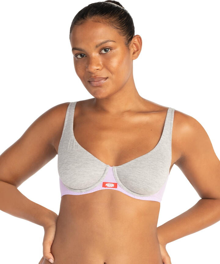 Parade Women’s Modal and Mesh Scoop Unlined Underwire Bra, Sizes S – 3XL