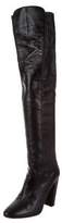 Thumbnail for your product : Aquazzura Leather Over-The-Knee Boots Black Leather Over-The-Knee Boots