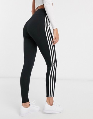 adidas adicolor three stripe legging in black - ShopStyle Plus Size Pants