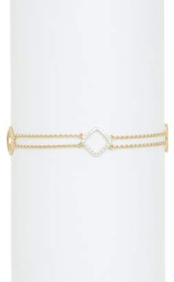Breuning 14K Yellow Gold Diamond Charm Bracelet - 0.10 ctw