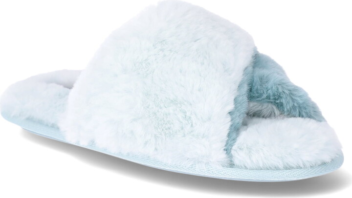RACHEL Rachel Roy Women’s Two Toned Crossband Slippers