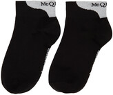 Thumbnail for your product : Alexander McQueen Black & White Logo Ankle Socks