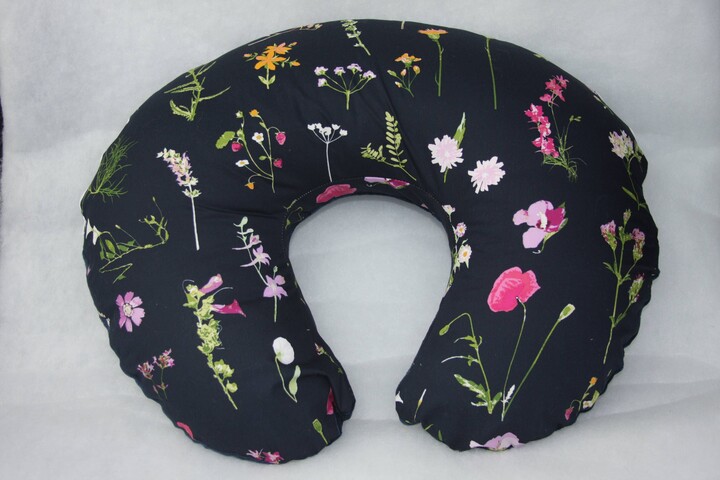 Nursing Pillow Cover - Petal Picking Dense With Minky Underside