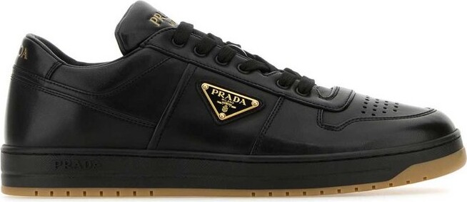 Prada Gold Leather Derby Sneakers Size 39 Prada | TLC