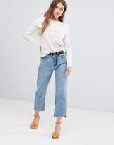 Thumbnail for your product : ASOS DESIGN off shoulder sweater in fluffy yarn