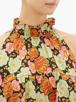Thumbnail for your product : Rhode Resort Billy Tiered Floral-print Cotton Mini Dress - Brown Print