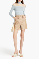Thumbnail for your product : Jonathan Simkhai Cold-shoulder knitted turtleneck sweater