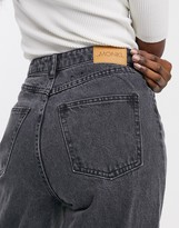 Thumbnail for your product : Monki Mozik wide leg organic cotton jeans in grey