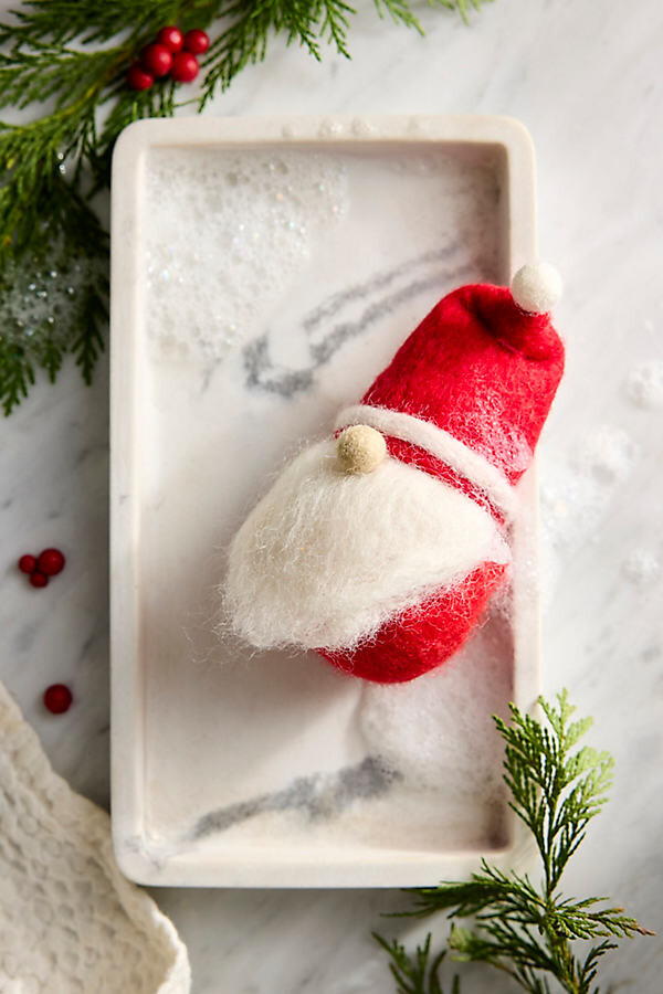 Felted Santa Gnome Soap