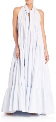 Lisa Marie Fernandez Long Cotton Babydoll Dress