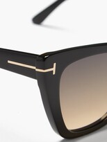 Thumbnail for your product : Tom Ford Eyewear - Poppy Cat-eye Acetate Sunglasses - Black