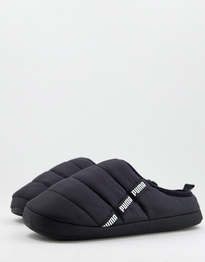 Puma Scuff slippers in black - ShopStyle