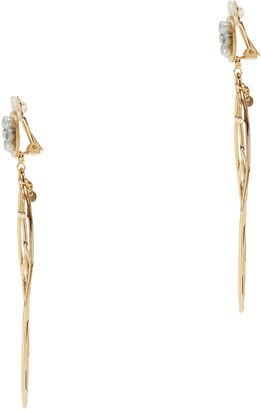 Mercedes Salazar Feville Leaf Earrings Gold 1SIZE