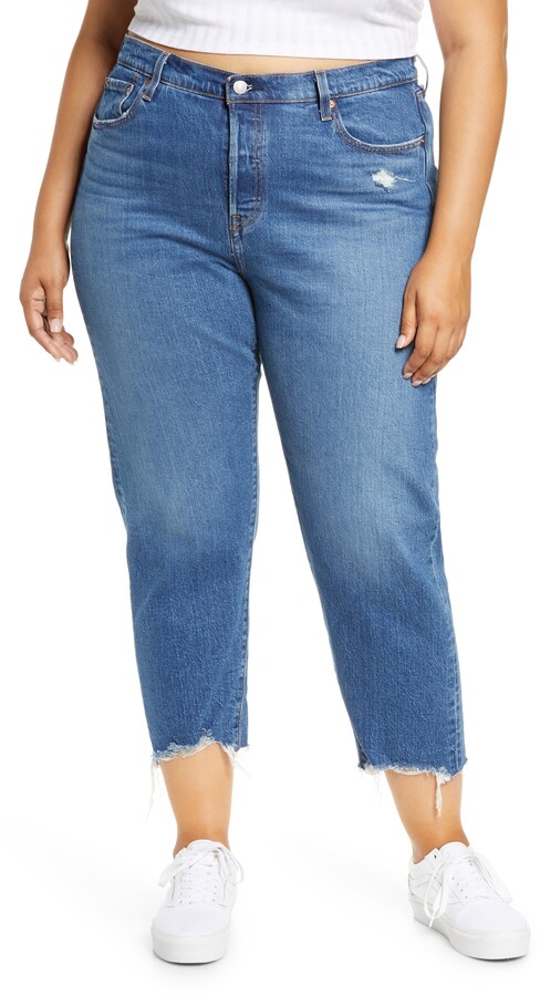 Levi's 501(R) High Waist Crop Straight Leg Jeans - ShopStyle