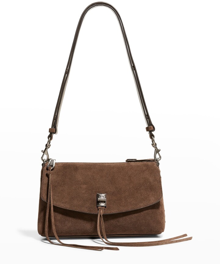 Rebecca Minkoff Darren Zip Suede Crossbody Bag ShopStyle