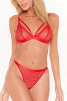 Thumbnail for your product : Nasty Gal Womens You Make Me Strappy 3-Pc Lingerie Set - red - L