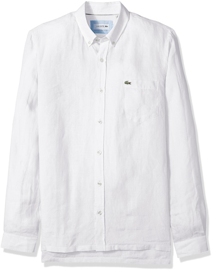 lacoste woven shirts