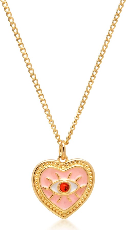 Nialaya Women's Necklace With Pink Heart Pendant - ShopStyle