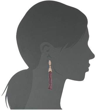 Vince Camuto Seed Bead Tassel Fringe Earrings Earring