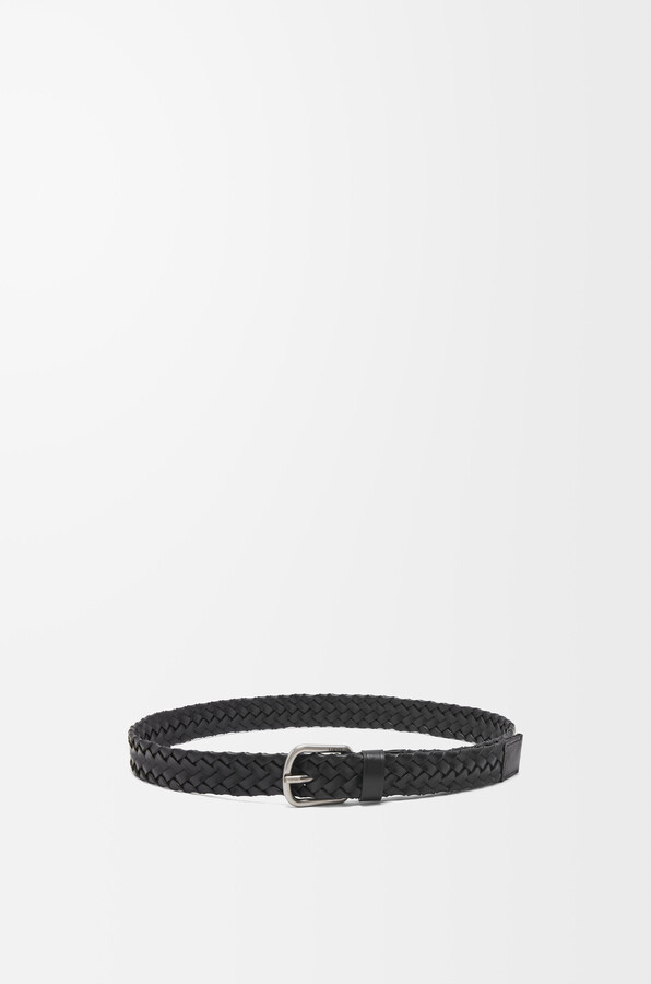 Loewe Chunky Woven Belt In Vegetable-tanned leather skin For Man