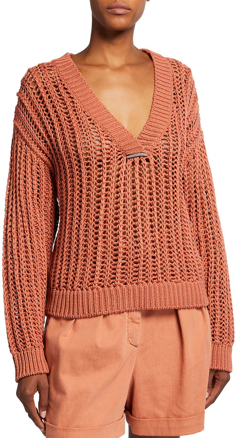 open weave sweater