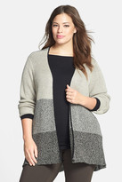 Thumbnail for your product : Eileen Fisher Wool & Linen Cardigan (Plus Size)