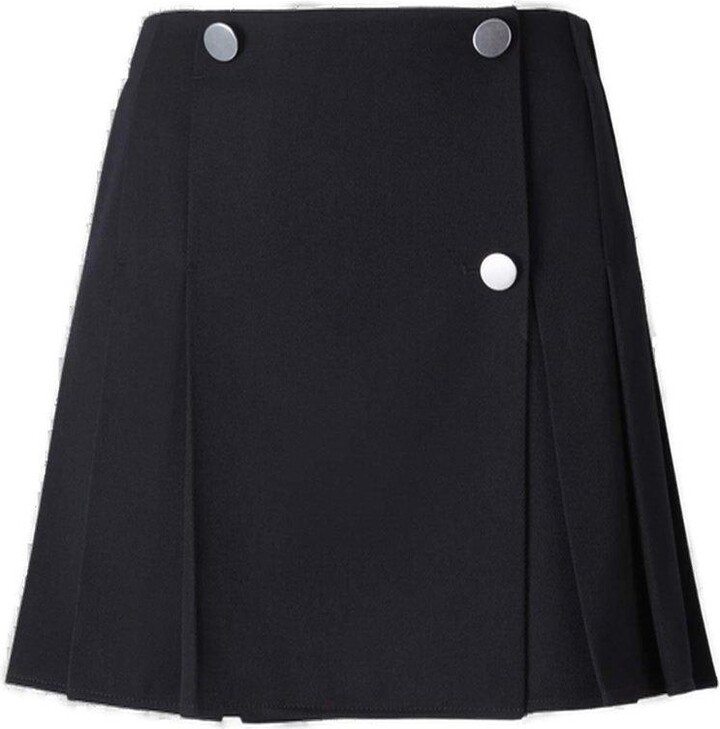 Bottega Veneta High Waist Pleated Mini Skirt - ShopStyle