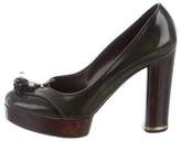 Thumbnail for your product : Stella McCartney Round-Toe Platform Pumps