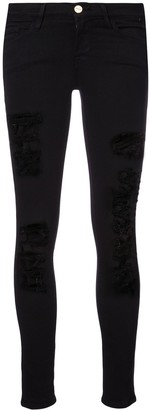 frame black skinny jeans