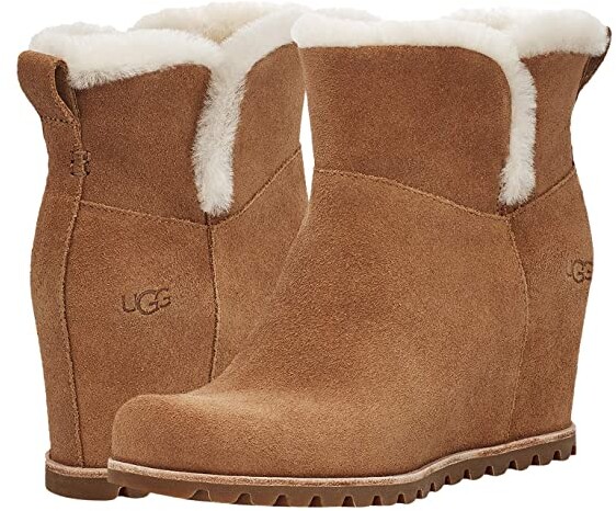 ugg wedge boots with fur