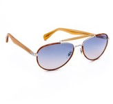 Thumbnail for your product : Oliver Peoples Charter Mirrored Sunglasses