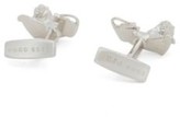 Thumbnail for your product : HUGO BOSS Lion-shaped cufflinks in polished brass