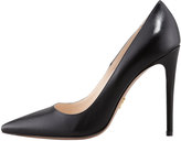 Thumbnail for your product : Prada Capretto Leather Pointed-Toe Pump, Black