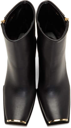 Stella McCartney Black Metallic Toe Boots