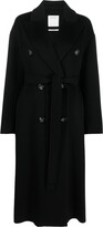 Thumbnail for your product : Sportmax Double-Breasted Virgin Wool-Cashmere Trench Coat