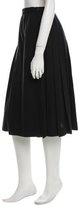 Thumbnail for your product : Saint Laurent Pleated Midi Skirt