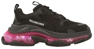 balenciaga trainers pink and black