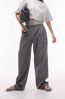 Topshop Petite oversized 90s sweatpants in gray - ShopStyle Pants