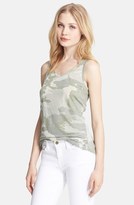 Thumbnail for your product : Majestic Camo Linen & Silk Tank