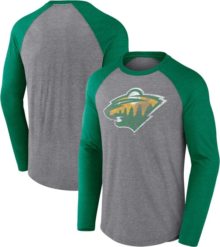 Men's Minnesota Wild Fanatics Branded Heathered Gray Special Edition Long  Sleeve T-Shirt