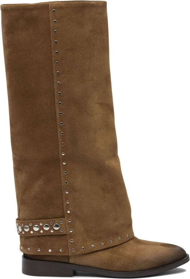 Strategia Studded Knee-High Boots