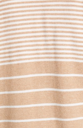 Brunello Cucinelli Beaded Stripe Wool, Cashmere & Silk Cardigan